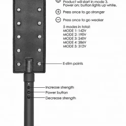 Shots - Electroshock Electroshock Paddle - Zwart -Lingerie Setjes Verkoopwinkel electroshock paddle zwart opties