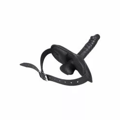 Spartan Steel Ball Gag Masker Met Dildo