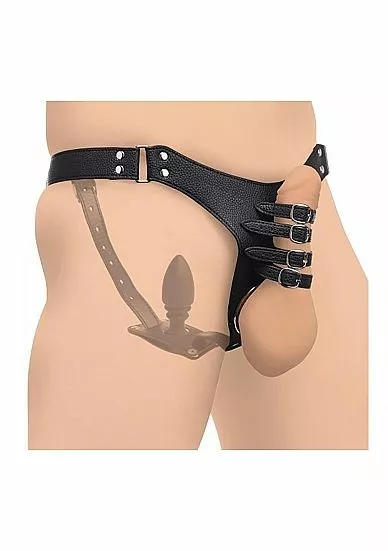 STRICT Extreme Kuisheidsgordel Met Anale Plug 1 STRICT Extreme Kuisheidsgordel Met Anale Plug