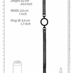 Ouch! Fluweelzachte Siliconen O-Ring - Zwart -Lingerie Setjes Verkoopwinkel fluweelzachte siliconen o ring zwart 4