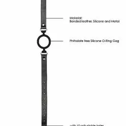 Ouch! Fluweelzachte Siliconen O-Ring - Zwart -Lingerie Setjes Verkoopwinkel fluweelzachte siliconen o ring zwart 6