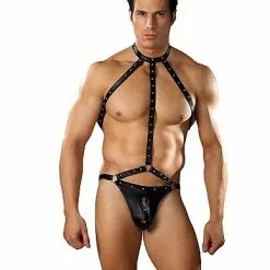 Male Power Gladiator Harnas Met Studs-S / M