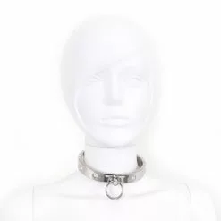 Spartan Steel Halsband Met Diamanten Steentjes M - Zilver -Lingerie Setjes Verkoopwinkel halsband met diamanten steentjes zilver vb 1