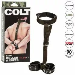 Colt Halsband Met Handboeien - Camouflage -Lingerie Setjes Verkoopwinkel halsband met handboeien camouflage kenm scaled