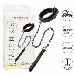 Calexotics Boundless Halsband Met Riem Boundless - Zwart -Lingerie Setjes Verkoopwinkel halsband met riem boundless zwart opties