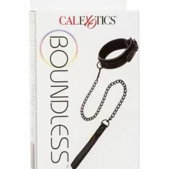 Calexotics Boundless Halsband Met Riem Boundless - Zwart -Lingerie Setjes Verkoopwinkel halsband met riem boundless zwart verpakt