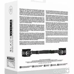 Ouch! Handboei Set Met Handvat - Zwart -Lingerie Setjes Verkoopwinkel handboei set met handvat zwart 3