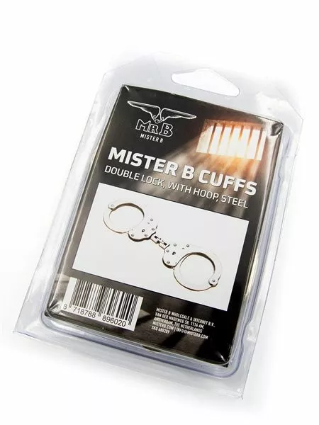 Handboeien Met Dubbel Slot Staal - Mister B 4 Handboeien Met Dubbel Slot Staal - Mister B - Afbeelding 4