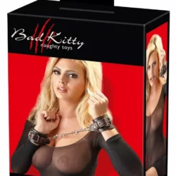 Bad Kitty Kunstleren Handboeien Met Rode Hartjes -Lingerie Setjes Verkoopwinkel hartjesboeien5