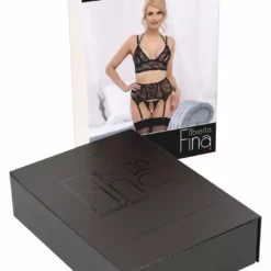 Abierta Fina Kanten Lingerie Set - Roségoud/Zwart-S -Lingerie Setjes Verkoopwinkel kanten lingerie set ros goud zwart 9 1