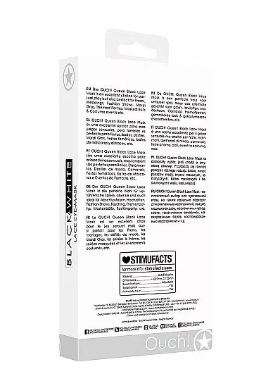 Ouch! Ouch Kanten Oogmasker - Zwart 3 Ouch! Ouch Kanten Oogmasker - Zwart - Afbeelding 3