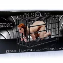 Master Series Kennel Verstelbare Bondagekooi -Lingerie Setjes Verkoopwinkel kennel verstelbare bondagekooi doos