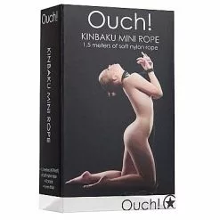 Ouch! Kinbaku Mini Touw 1,5 Meter - Zwart