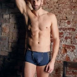 NEK Kinky Broekje Voor Mannen - Blauw-S -Lingerie Setjes Verkoopwinkel kinky broekje voor mannen blauw sfeer