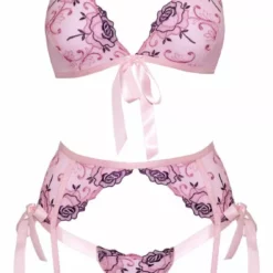 Kissable Lingerie Set Luxueus Bloemenborduurwerk - Roze-L/XL 7 Kissable Lingerie Set Luxueus Bloemenborduurwerk - Roze-L/XL -Lingerie Setjes Verkoopwinkel kissable lingerie set luxueus bloemenborduurwerk roze 3