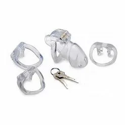 XR Brands Kuisheidskooi Clear Captor Cage -Lingerie Setjes Verkoopwinkel kuisheidskooi clear captor cage 5