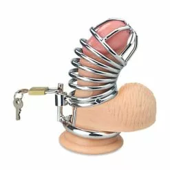 Lovetoy Kuisheidskooi Jailed Metal Chastity Case -Lingerie Setjes Verkoopwinkel kuisheidskooi jailed metal chastity case vb