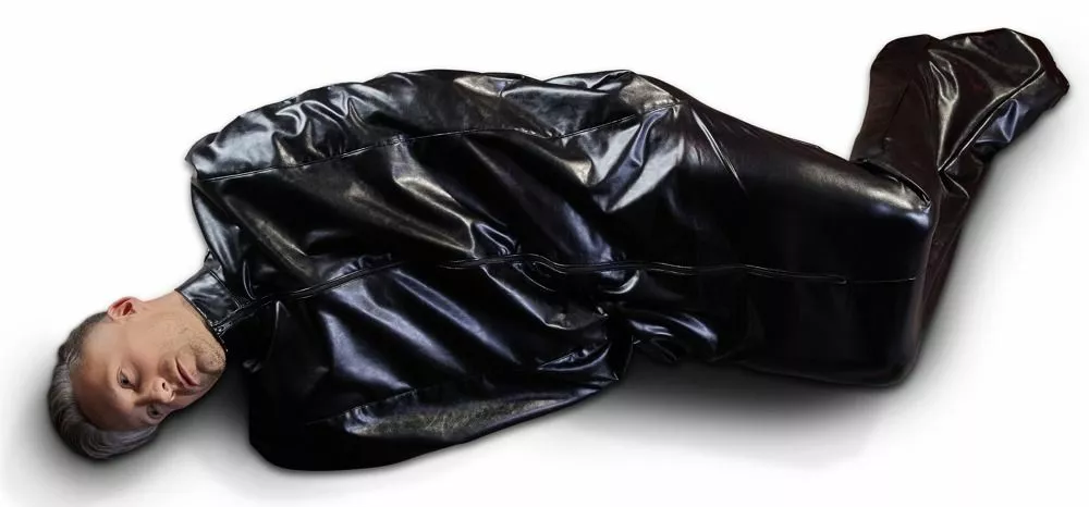 Fetish Collection Kunstleren Bodybag - Zwart 4 Fetish Collection Kunstleren Bodybag - Zwart - Afbeelding 4