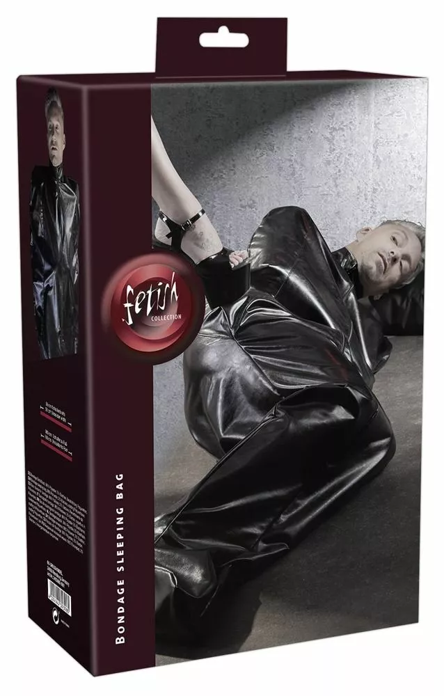 Fetish Collection Kunstleren Bodybag - Zwart 1 Fetish Collection Kunstleren Bodybag - Zwart