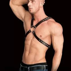 Ouch! Kunstleren Heren Harnas - Adonis