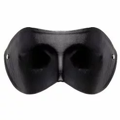Ouch! Kunstleren Oog Masker - Zwart