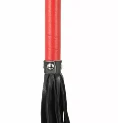 Bad Kitty Kunstleren Zweep Met Rood Handvat (OP=OP) -Lingerie Setjes Verkoopwinkel kunstleren zweep met rood handvat 4