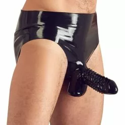 Svenjoyment Underwear Latex Slip Met Penishoes - Zwart-M 7 Svenjoyment Underwear Latex Slip Met Penishoes - Zwart-M -Lingerie Setjes Verkoopwinkel latex slip met penishoes zwart zk