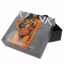 LEG AVENUE Heart Ring Harness Teddy - S 28 LEG AVENUE Heart Ring Harness Teddy - S -Lingerie Setjes Verkoopwinkel leg avenue verstelbare vegan leren harnas zwart 14