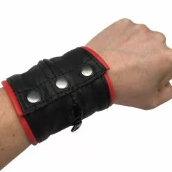 Kiotos Leren Armband Met Geïntegreerde Portefeuille - Rood -Lingerie Setjes Verkoopwinkel leren armband met geintegreerde portefeuille rood