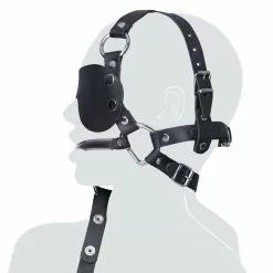 Zado Leren Hoofd Harnas - Zwart 12 Zado Leren Hoofd Harnas - Zwart -Lingerie Setjes Verkoopwinkel leren hoofd harnas zwart 5