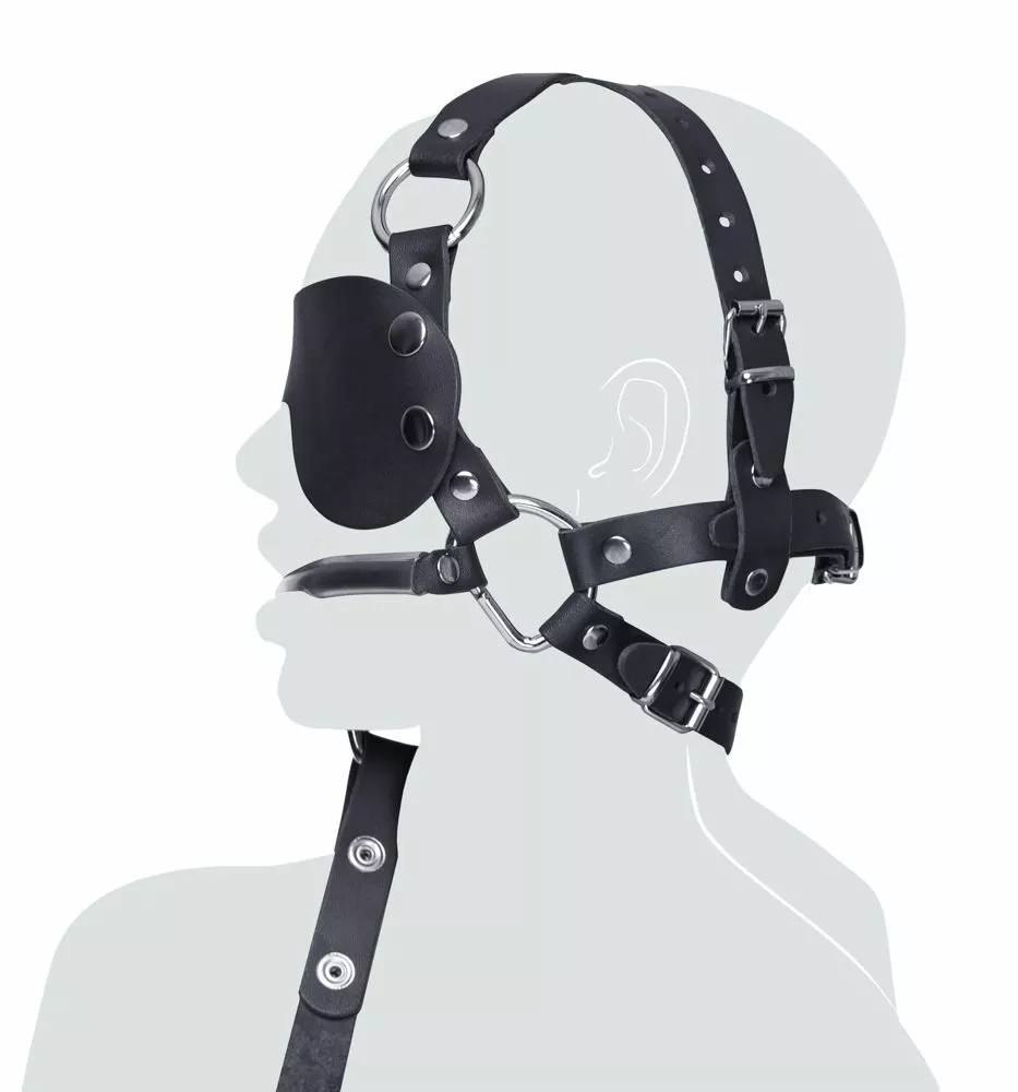 Zado Leren Hoofd Harnas - Zwart 5 Zado Leren Hoofd Harnas - Zwart - Afbeelding 5