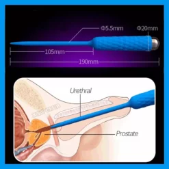 Leten Dilator Vibrator Voor Mannen - Blauw -Lingerie Setjes Verkoopwinkel leten dilator prostaat stimulatie