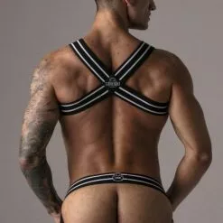 Locker Gear Grab Him Harnas - Wit-XL -Lingerie Setjes Verkoopwinkel locker gear grab him harnas wit ak