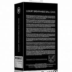 Ouch! Luxe Ball Gag Met Gaten - Zwart -Lingerie Setjes Verkoopwinkel luxe ball gag met gaten zwart ak
