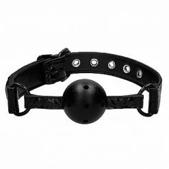 Ouch! Luxe Ball Gag Met Gaten - Zwart