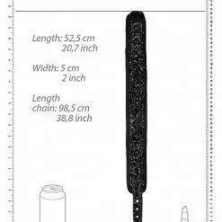 Ouch! Luxe Halsband Met Riem - Zwart -Lingerie Setjes Verkoopwinkel luxe halsband met riem zwart afm