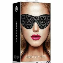Ouch! Luxe Oog Masker - Zwart -Lingerie Setjes Verkoopwinkel luxe oog masker zwart verpakt
