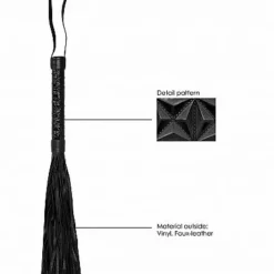 Ouch! Luxe Zweep Voor Beginners - Zwart -Lingerie Setjes Verkoopwinkel luxe zweep voor beginners zwart materiaal