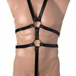 Strict Leather Mannen Body Harnas - Zwart