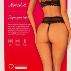 Obsessive Marrbel Lingerie Set - Zwart-S/M 11 Obsessive Marrbel Lingerie Set - Zwart-S/M -Lingerie Setjes Verkoopwinkel marrbel lingerie set 6