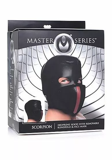 Master Series Masker Scorpion Hood With Removable Blindfold 2 Master Series Masker Scorpion Hood With Removable Blindfold - Afbeelding 2