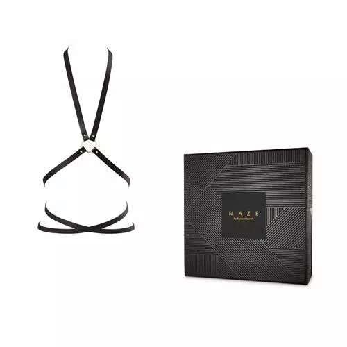 Bijoux Indiscrets MAZE Bondage Harnas Met Ring 3 Bijoux Indiscrets MAZE Bondage Harnas Met Ring - Afbeelding 3