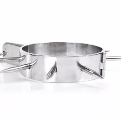 Spartan Steel Metalen Halsband Met Lange Spikes