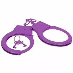 Shots Toys Metalen Handboeien Met Slotje - Paars