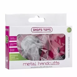 Shots Toys Metalen Handboeien Met Slotje - Rood -Lingerie Setjes Verkoopwinkel metalen handboeien met slotje rood verpakt