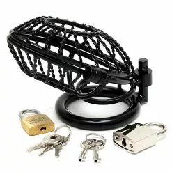 Metalen Kuisheidsgordel Met Hangslot - Rimba -Lingerie Setjes Verkoopwinkel metalen kuisheidsgordel met hangslot rimba slotjes