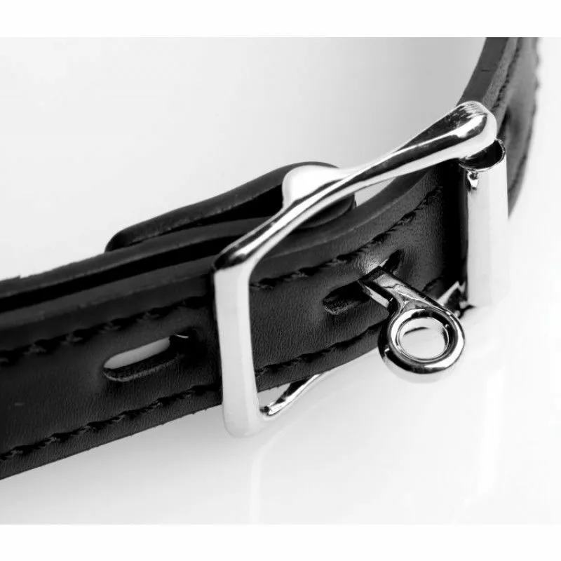 Strict Leather Metalen Mondspreider Met Kunstleren Band 3 Strict Leather Metalen Mondspreider Met Kunstleren Band - Afbeelding 3