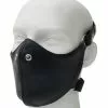 Mister B Leren Bike Masker - Zwart