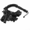 Mister B Leren Flogger Met Rozen - Zwart