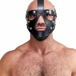 Mister B Leren Gezichtsharnas -Lingerie Setjes Verkoopwinkel mister b leren gezichtsharnas vk